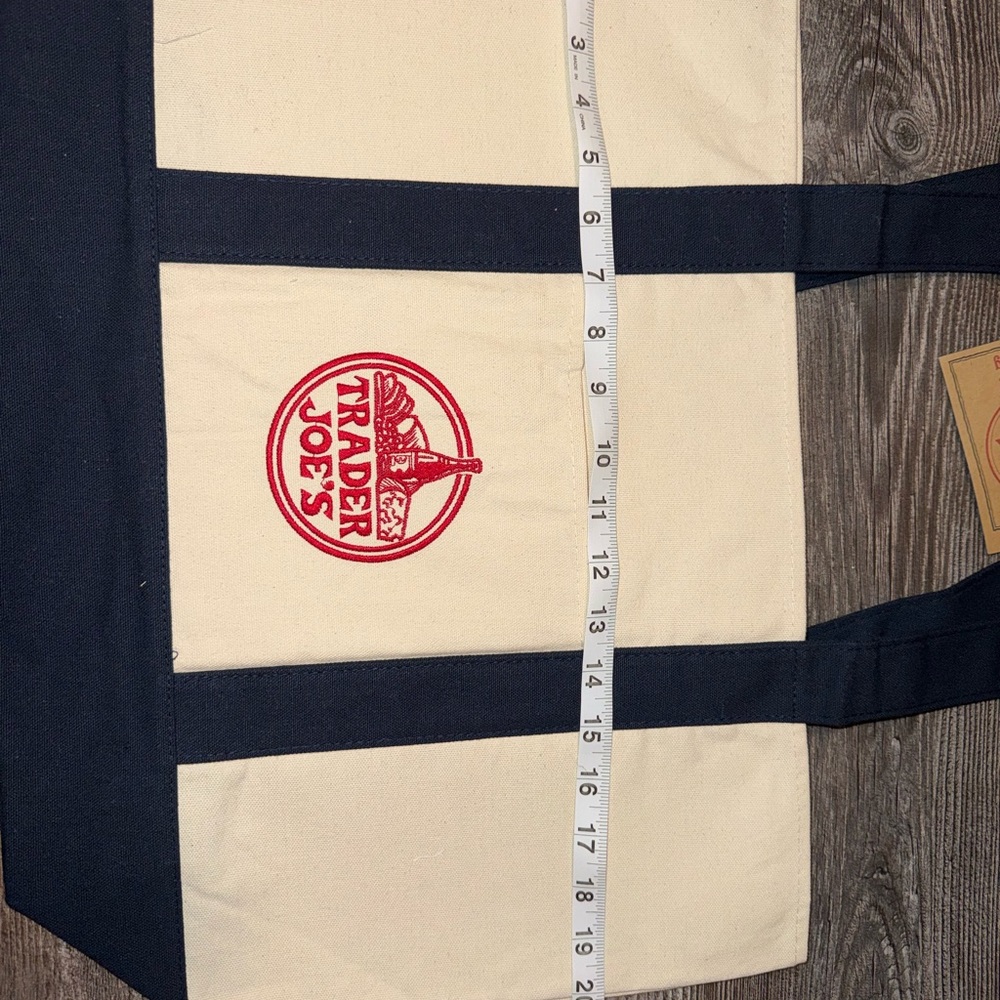 Trader Joe's Navy and Cream Pixar character Tote Bag - Picture 6 of 7